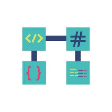 Isolated website code vector design イラスト素材