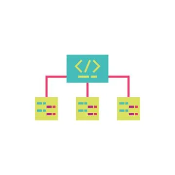Isolated website code vector design 스톡 일러스트