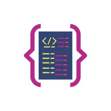 Isolated website code vector design Stock Illustration