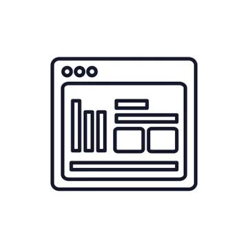 Isolated website icon line vector design イラスト素材