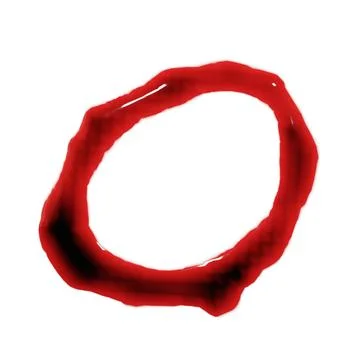 Isolated on white 3d render of blood red wine liquid alphabets Stock Illustration