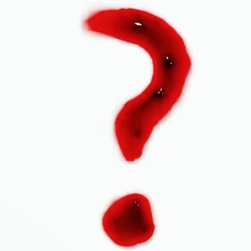Isolated on white 3d render of blood red wine liquid numerical numbers and .. Stock Illustration