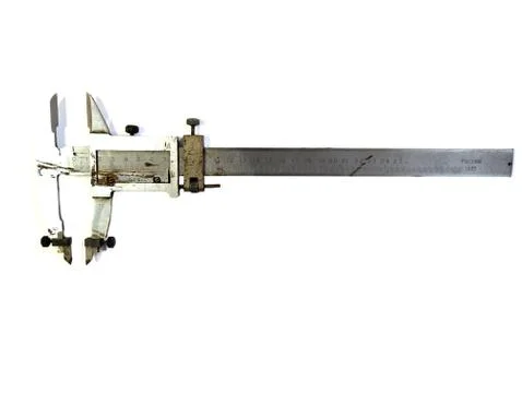 Isolated on a white background calipers. Stock Photos