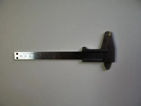 Isolated on a white background calipers. Stock Photos