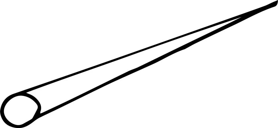 Isolated on white background comet drawing, hand drawing, vector Stock Illustration