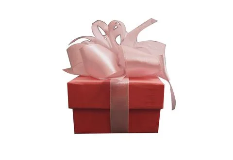 Isolated on white background smart gift box Stock Photos