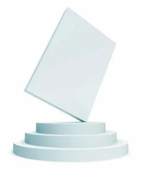 Isolated white box Stock Illustration