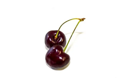 Isolated on White Cherry Background Foto stock