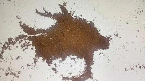 Isolated white of coffe powder Stock Photos