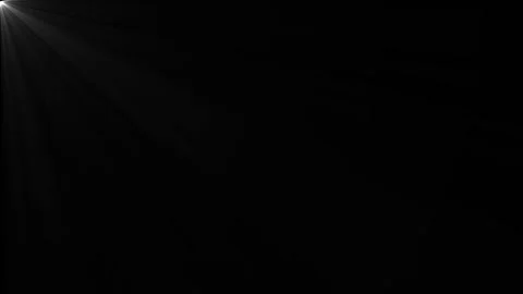 Isolated white light rays animation. Shine or sun effect on black screen. Glitte Stockbeeldmateriaal 341881361