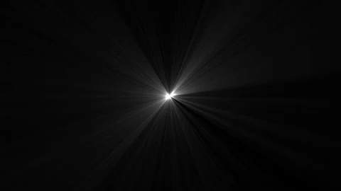 Isolated white light rays animation. Shine or sun effect on black screen. Glitte Stockbeeldmateriaal 341881384