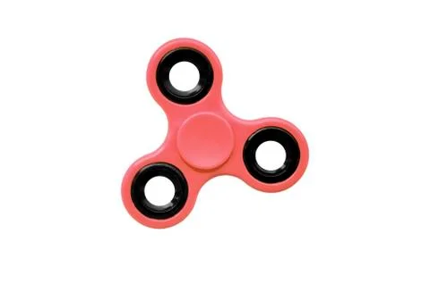 Isolated on white red spinner Stock Photos