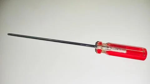 Isolated white of screwdriver Stock Photos