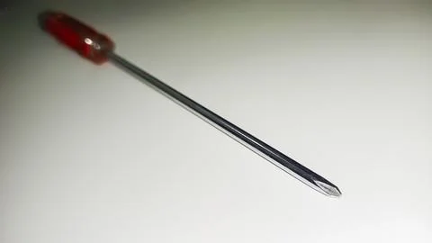 Isolated white of screwdriver Stock Photos