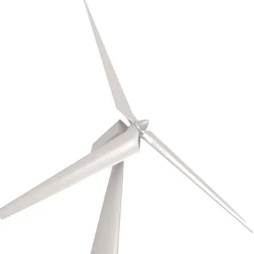 Isolated wind turbine Illustrazione stock