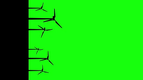 Isolated wind turbines vertical 스톡 동영상 260106209