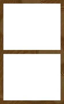 Isolated window frame 2w flat Stock Illustration