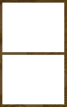 Isolated window frame contour 2n Stock Illustration