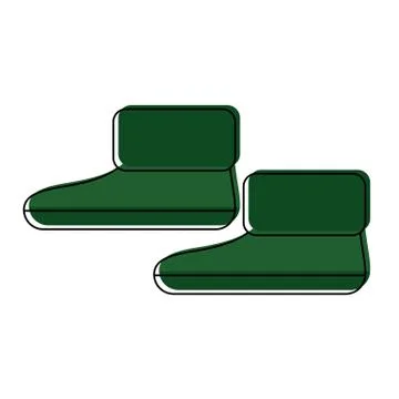 Isolated winter boots icon Stock Illustration