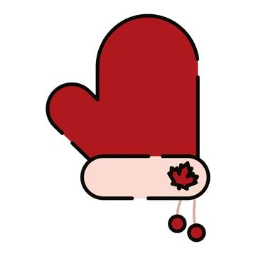 Isolated winter gloves icon Vector Stock Illustration