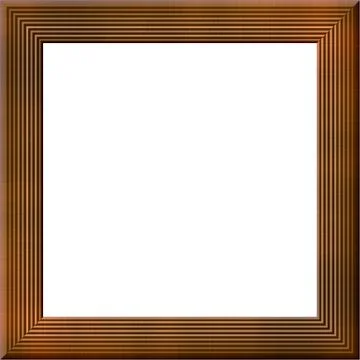Isolated wood frame Stock Illustration
