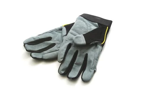 Isolated work gloves Foto stock