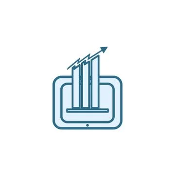 Isolated workflow icon line vector design Illustrazione stock