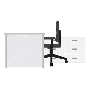 Isolated workstation image Stock Illustration