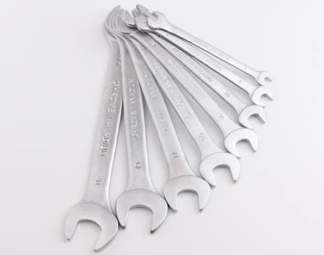 Isolated wrenchs Stock Photos