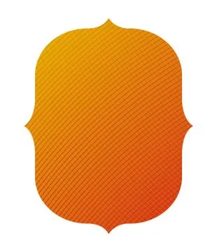 Isolated yellow and orange gradient frame banner vector design Stock Illustration