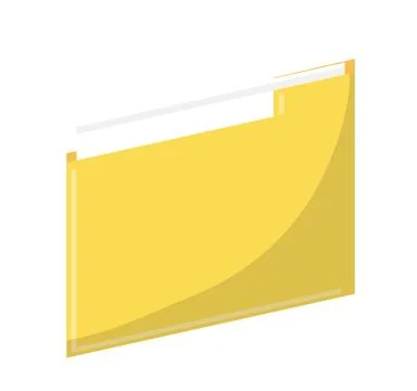 Isolated yellow file design 스톡 일러스트