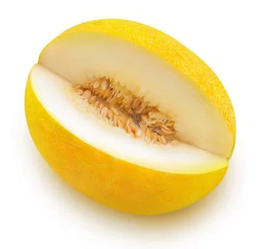Isolated yellow melon Stock Photos