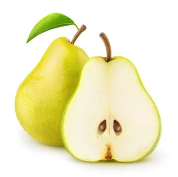 Isolated yellow pears Foto stock