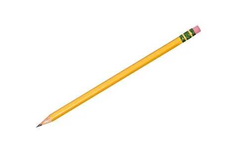 Isolated yellow pencil Stock Photos