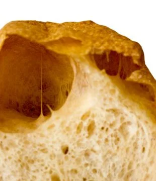 The isolated yellow rye bread. Stock Photos