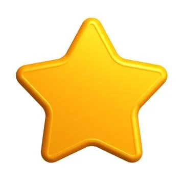 Isolated yellow star Stock Illustration