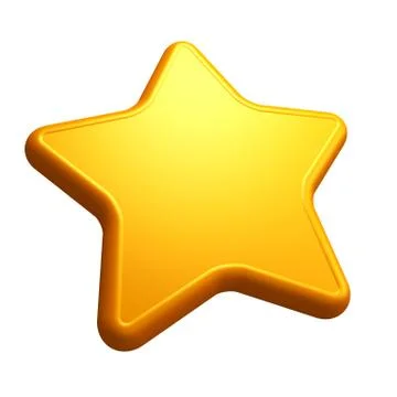 Isolated yellow star Stock Illustration