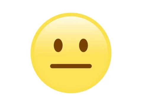 Isolated yellow vector keep secret face flat icon Stock Illustration