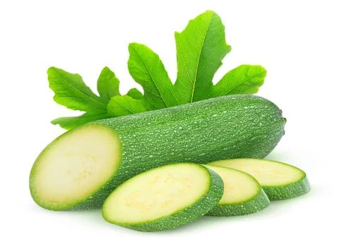 Isolated zucchini Stock Photos