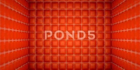 Isolation and segregation: red stitched leather mattresses Stock Illustration