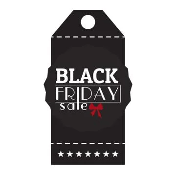 Isolatted black friday label Illustrazione stock