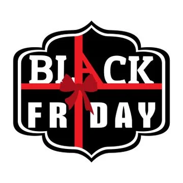 Isolatted black friday label Stock Illustration