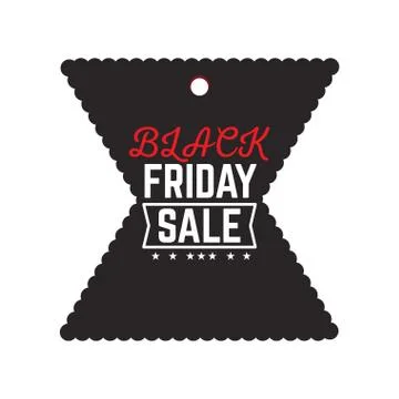Isolatted black friday label Stock Illustration