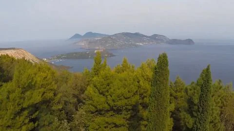 Isole Eolie (Sicily). Stock Photos