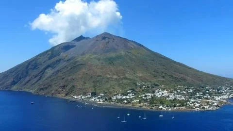 Isole Eolie (Sicily). Stock Photos