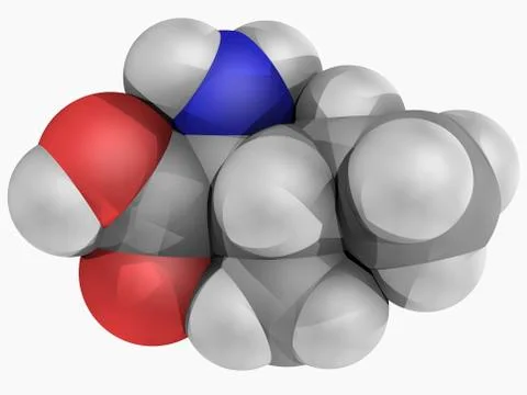 Isoleucine molecule Illustrazione stock