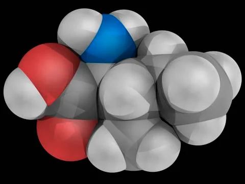 Isoleucine molecule Illustrazione stock