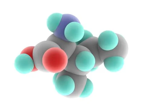 Isoleucine molecule Illustrazione stock