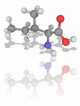 Isoleucine organic compound molecule Illustrazione stock