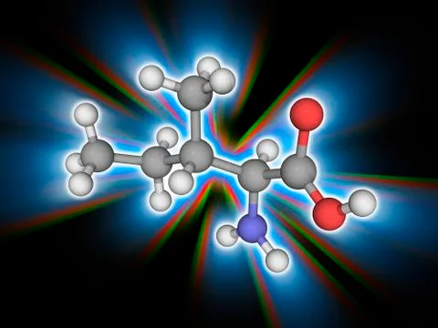 Isoleucine organic compound molecule Illustrazione stock